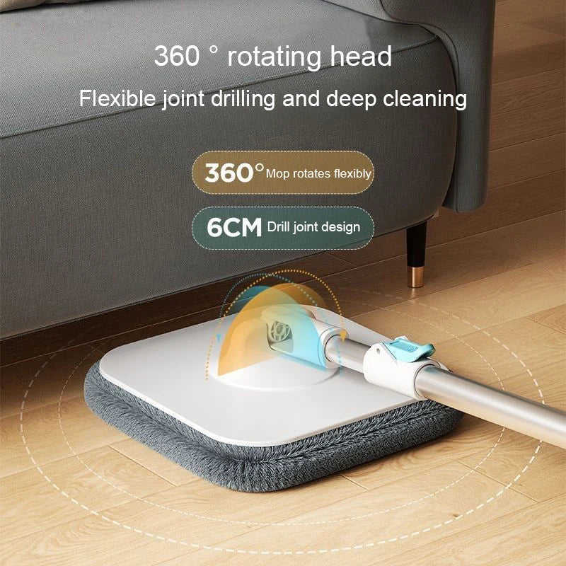 AquaPure Spin Mop | 360° Rotation Mop with Water Separation | Hands-Free Cleaning System | 2.5L Bucket