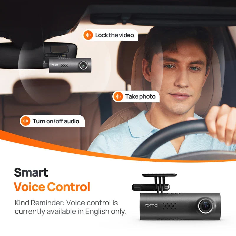 Dashcam Car 1080P | Voice Control & Night Vision | 24h Parking Surveillance | RoadGuardian M200 WiFi