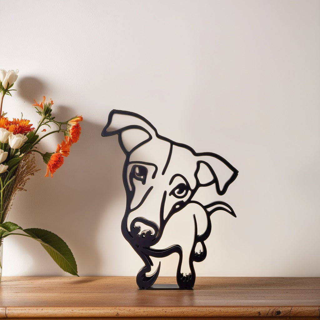 Artipaws Abstract Dog Sculpture | Modern Design | High-Quality Art Figurine | For Shelf & Table
