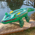 Floatoro Inflatable Crocodile Pool Toy for Kids & Adults | Swimming Toy for Beach, Pool & Summer Party | Durable PVC Water Mattress