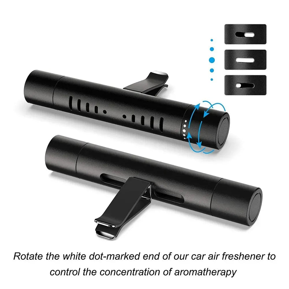 AROMOVA Car Air Freshener Clip | Long-lasting Natural Scent with Essential Oils | Adjustable Vent Clip | Leak-free | For Car & Room Air