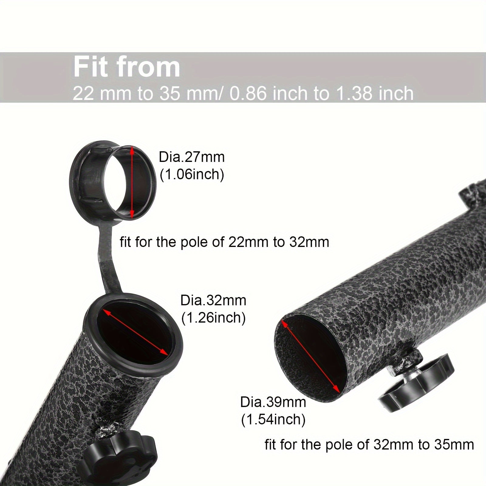 Adjustable Umbrella Stand Stabello | For Ø 2.8–3.2 cm Umbrella Poles | Non-Slip & Portable | Robust Steel Construction