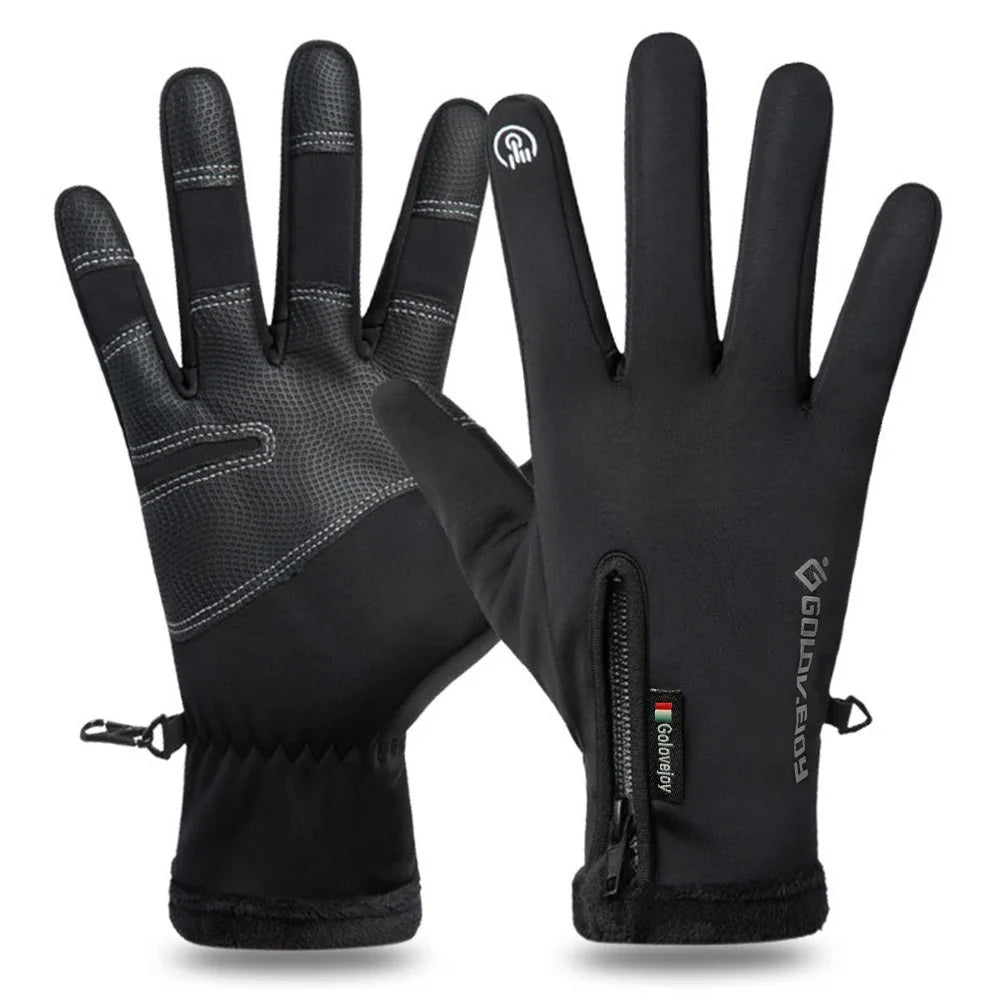 IronRide Motorcycle Winter Gloves | Waterproof & Windproof | Fleece-Lined & Touchscreen Compatible | Tactical Design