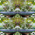Aqualith Solar Fountain Pump 1.5W | With 6 Nozzles & Solar Panel | For Bird Baths, Ponds & Gardens