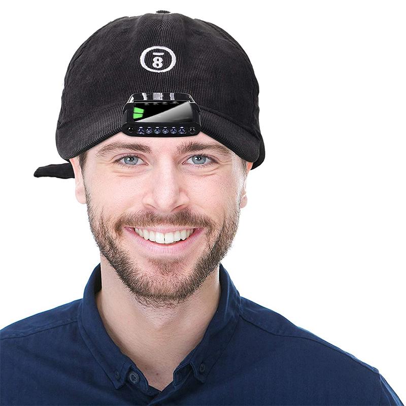 LumiClip | Titel: Clip-On LED Kappenlampe | Gestensteuerung | USB-Aufladung | 100 Lumen