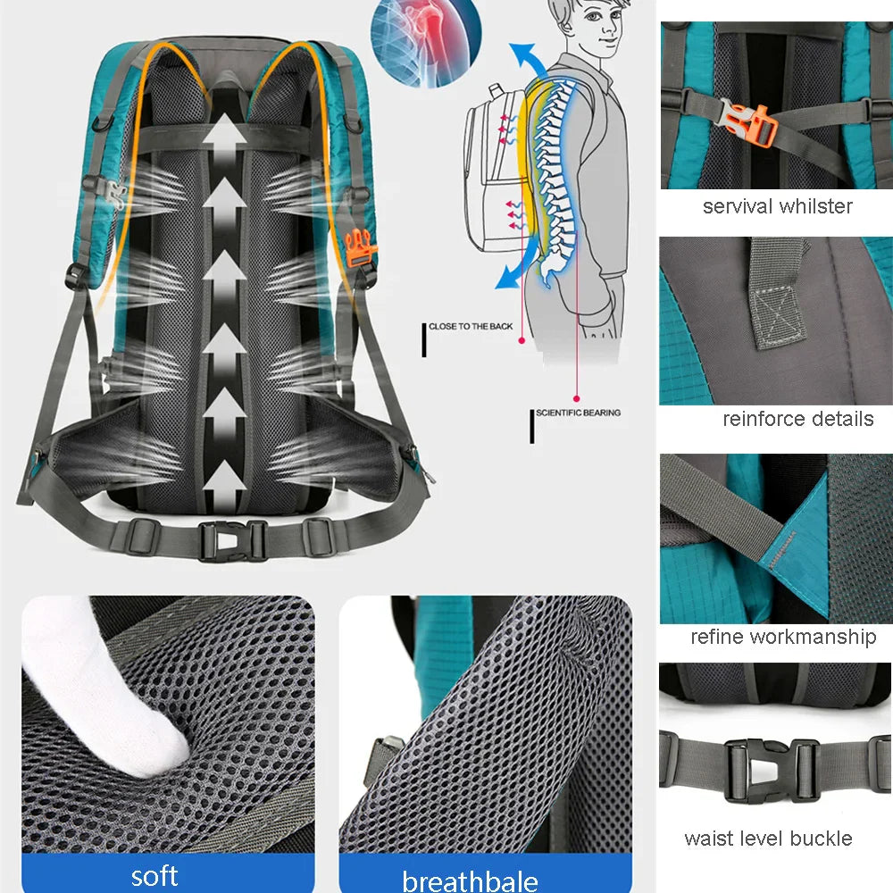 Alpivento 70L Trekking Backpack | Waterproof Camping Backpack with Rain Cover | Large Outdoor Backpack for Hiking, Mountaineering & Travel Brand Name: