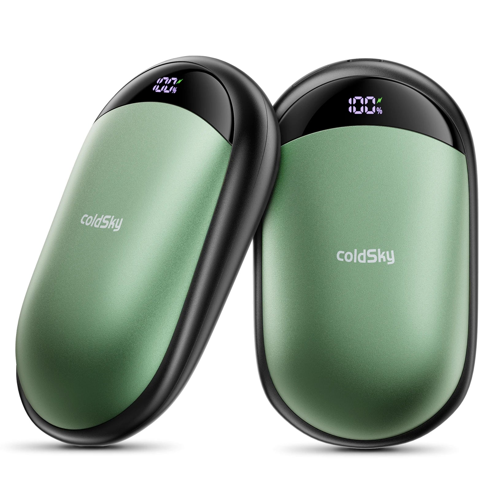 coldSky 2-in-1 Hand Warmers Rechargeable 2 Pack Magnetic Electric Hand Warmer with Digital Display, Portable Pocket Hand Warmer