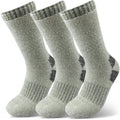 AlpenWool | 3 Pairs Men's Winter Socks | Extra Thick & Warm | Thermal Wool Socks for Skiing & Outdoor | Mid-Calf