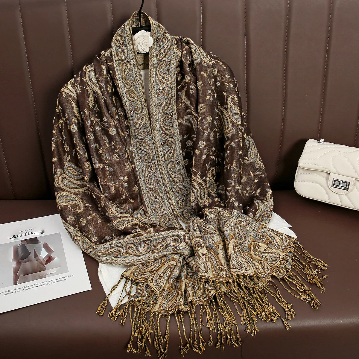 Élégancea | Women's Scarf | Cashmere Feel | 70 × 190 cm | Luxury Print & Warm