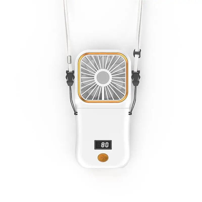 Airlio Foldable USB Fan 3000mAh | 4-Level Air Cooler | Handheld, Desk & Neck Fan | Power Bank Function | 180° Rotatable