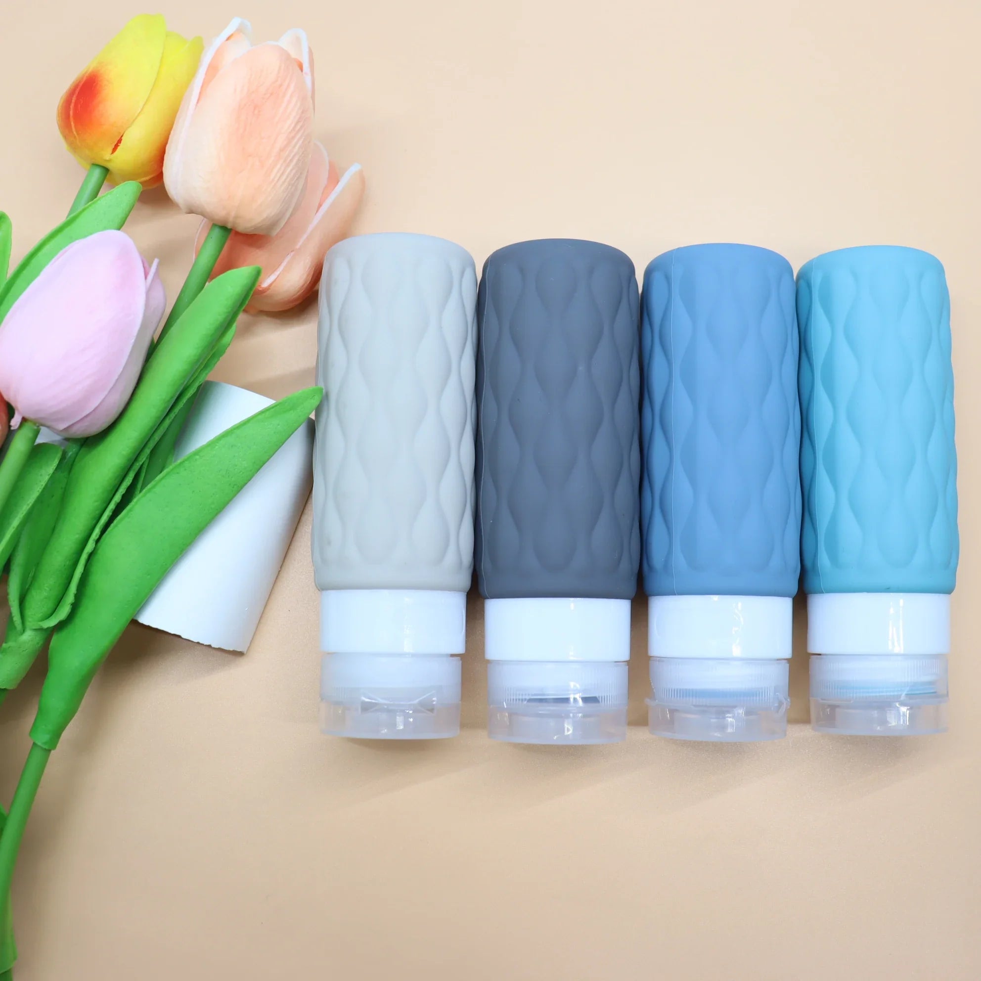 FlexiFill Travel Refill Bottle Set | Soft Silicone Bottles & Spray Container | Leak-Proof & TSA-Compliant | For Shampoo, Lotion & Cosmetics