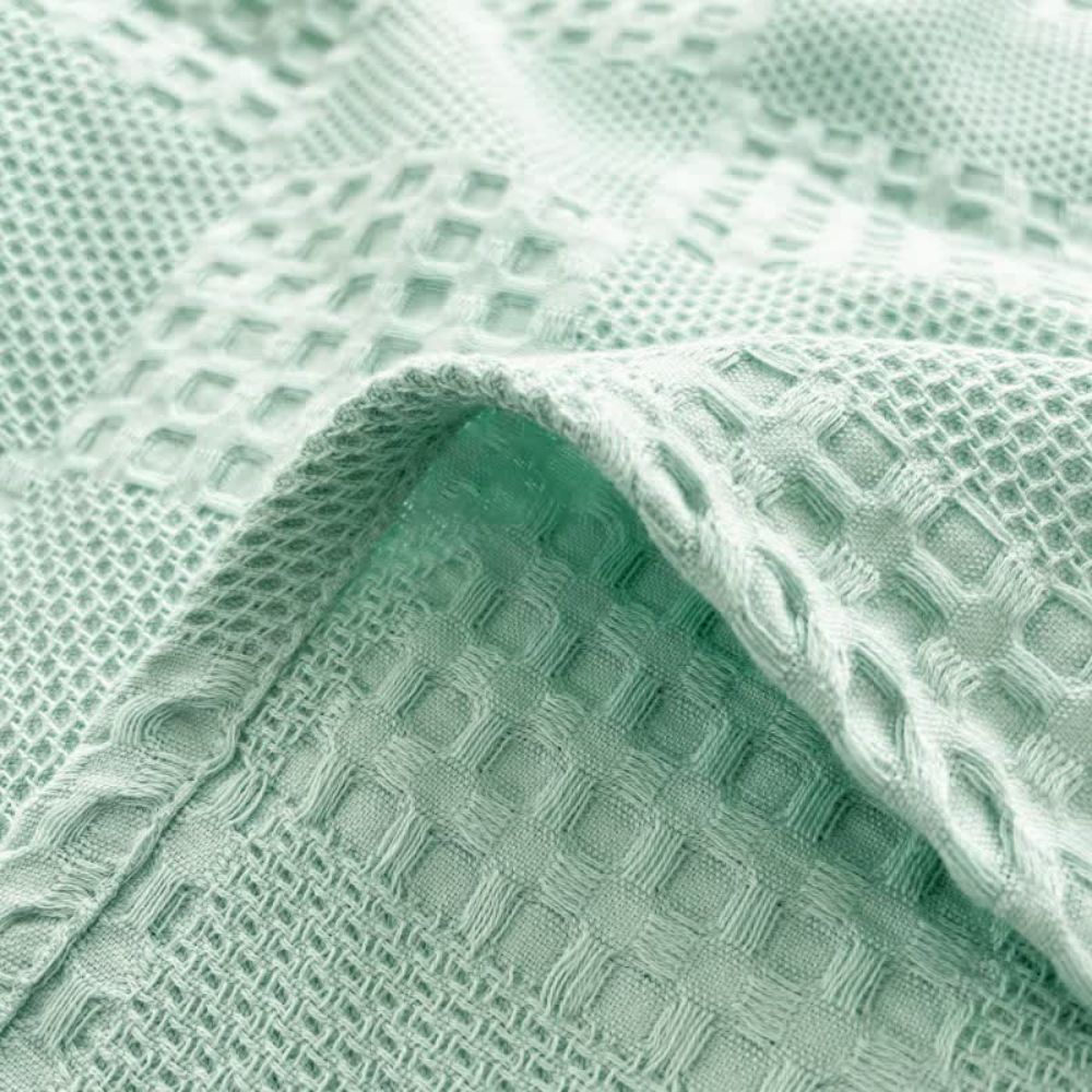 Cotura Waffle Blanket | 100% Organic Cotton | Breathable & Elegant | Waffle Texture