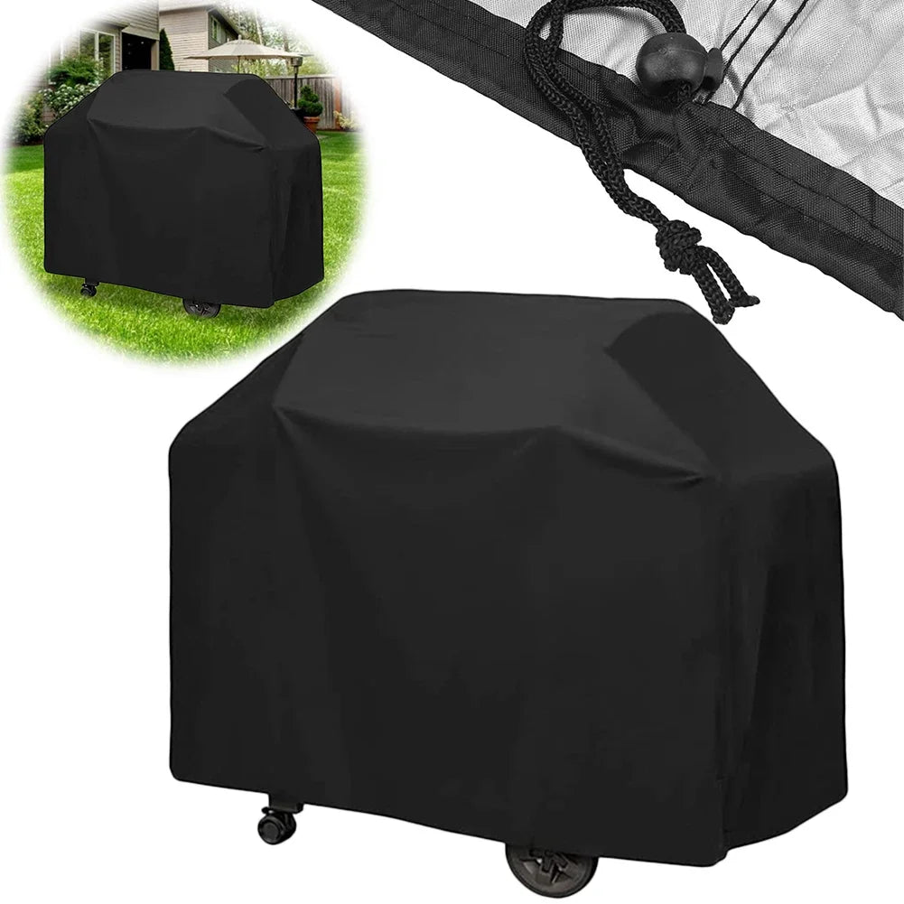 GrillGuard Pro Cover | Waterproof & UV-resistant | Windproof with Drawstring | For Gas Grill, BBQ & Garden Furniture