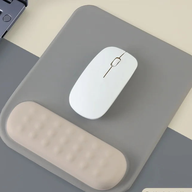 ErgoLoom Mouse Pad with Wrist Rest | Ergonomic & Non-Slip | Memory Foam & Anti-Slip Base | For Gaming & Office