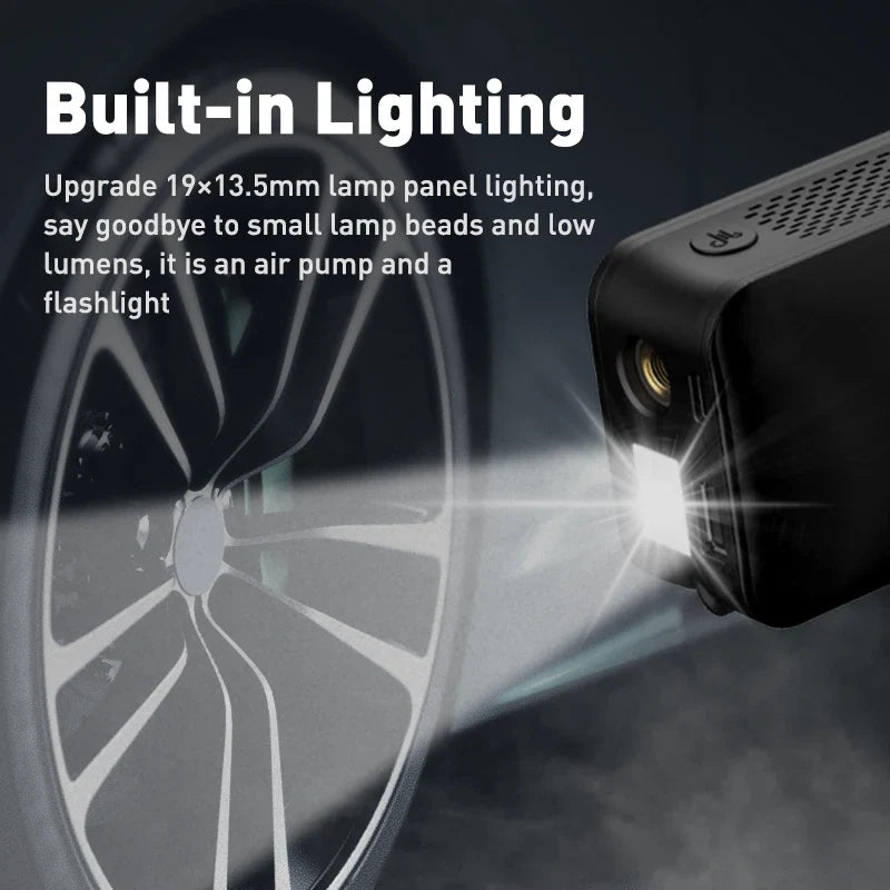 AIRTORO Air Compressor | Rechargeable & Wireless | For Car, Bicycle & Balls | With Power Bank Function