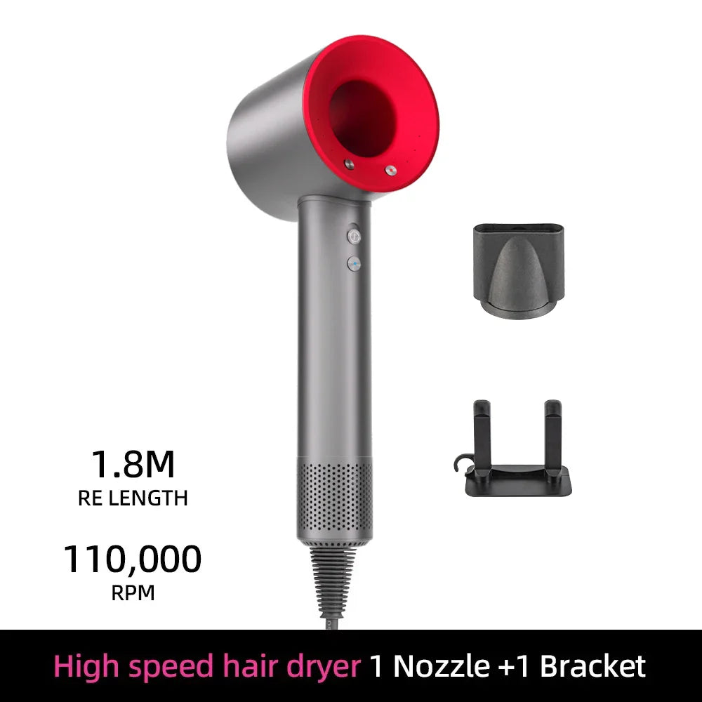 Ion Hair Dryer | 200 Million Negative Ions | Intelligent Temperature Control | 110,000 RPM