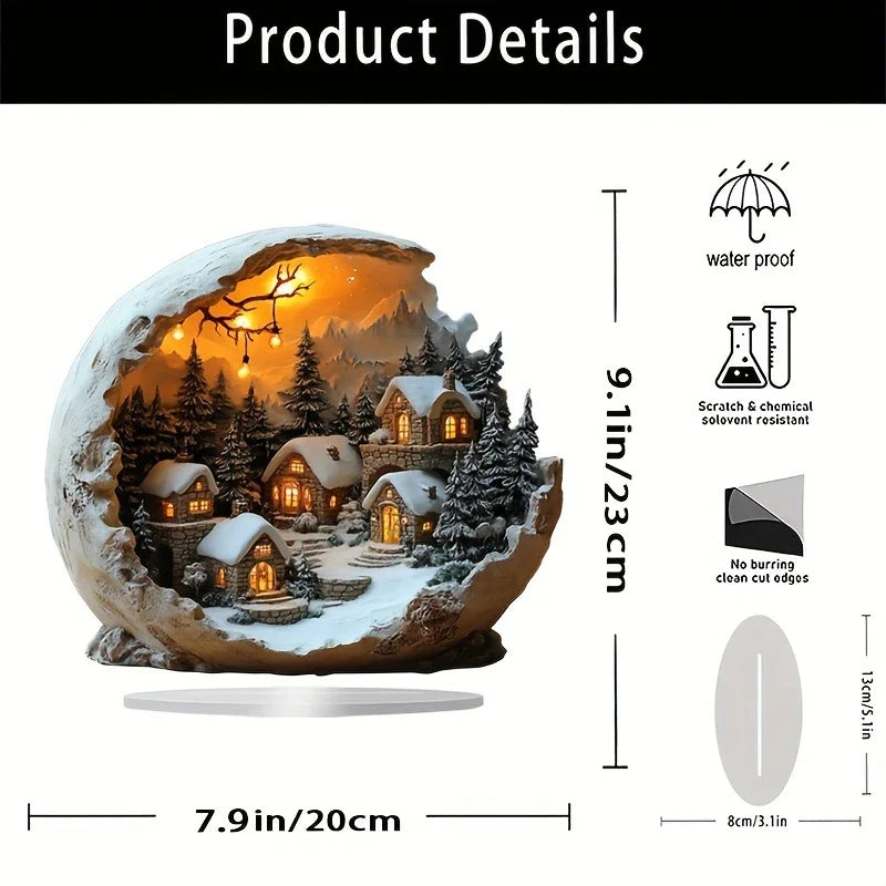 Christmas Decoration Lunavia | Boho Style | Acrylic Decorative Figurine | 23x20 cm