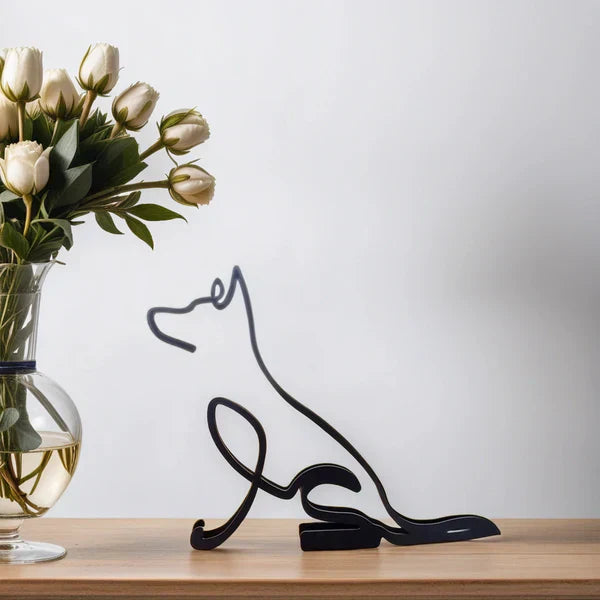 Artipaws Abstract Dog Sculpture | Modern Design | High-Quality Art Figurine | For Shelf & Table
