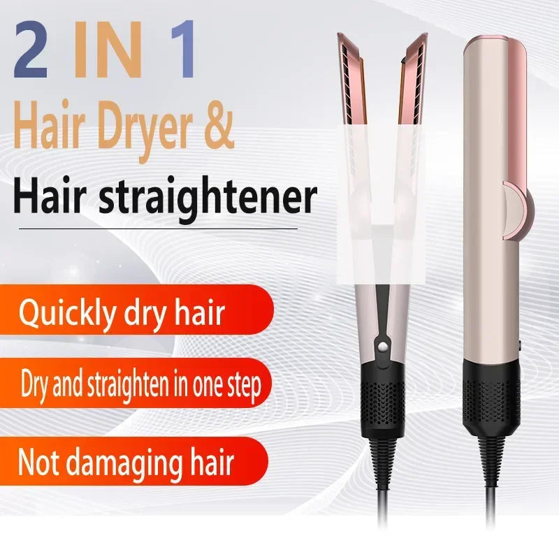 AeroSilk 2-in-1 Hair Straightener & Hair Dryer | Professional Styling Device with Ion Technology | Smooth & Long-Lasting Finish