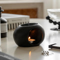 Aroma Stove Scentura | Black Ceramic Scent Diffuser | For Essential Oils & Incense Sticks | Spa & Home