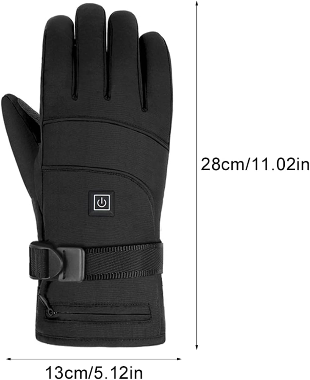 Heated Winter Gloves | Waterproof & Windproof | 3 Heat Settings | Touchscreen Compatible