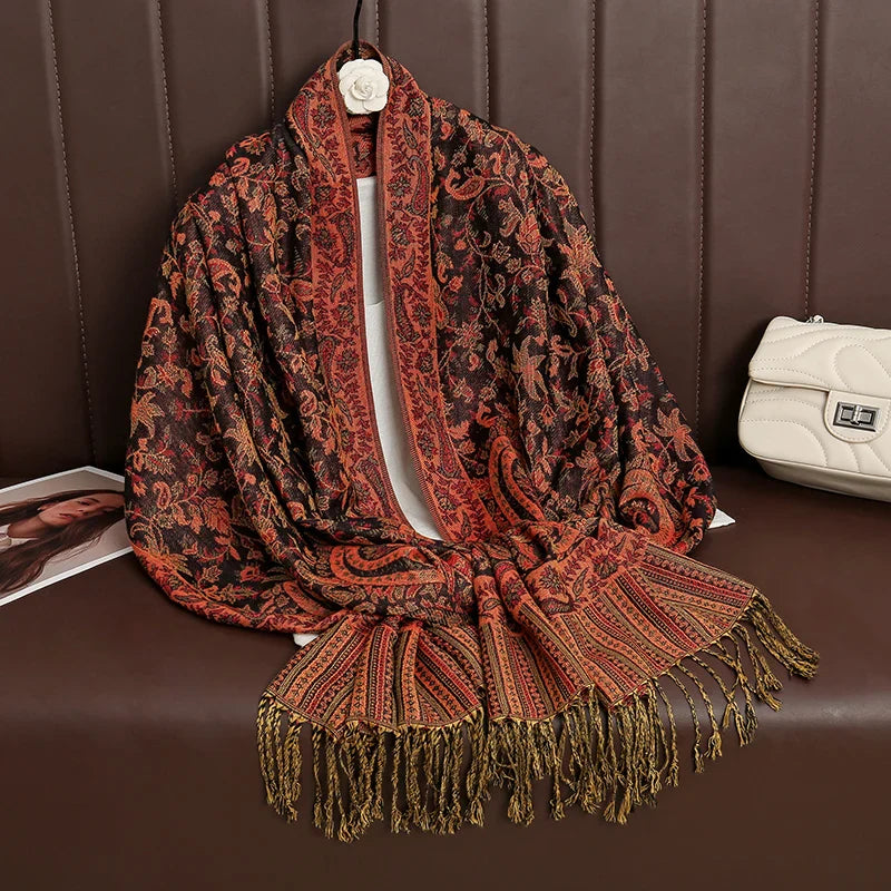 Élégancea | Women's Scarf | Cashmere Feel | 70 × 190 cm | Luxury Print & Warm