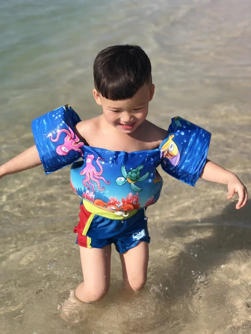 FLOTTY Kids Swim Aid | Swim Vest with Arm Wings | Adjustable Double Buckle | For Children up to 25 kg