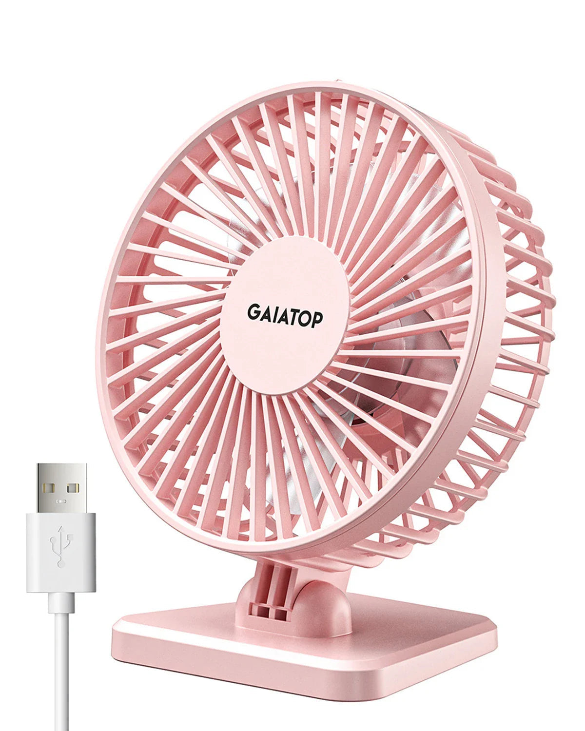 Brisano USB Desk Fan | 3 Speeds | Compact & Quiet | Ideal for Office, Car & Travel