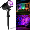 Lumivara | RGB Solar-Gartenstrahler | 7 Farbmodi | Wetterfest | Verstellbar | Für Garten & Terrasse