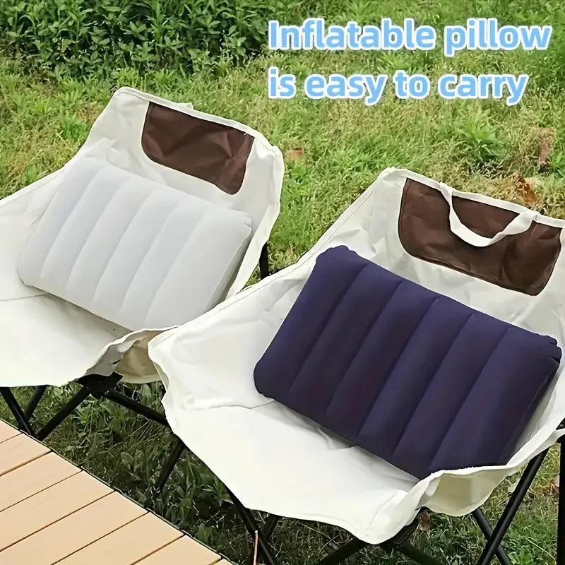 Inflatable Travel Pillow 47x30 cm | Foldable & Lightweight | AirNest Outdoor Air Cushion for Camping & Air Travel