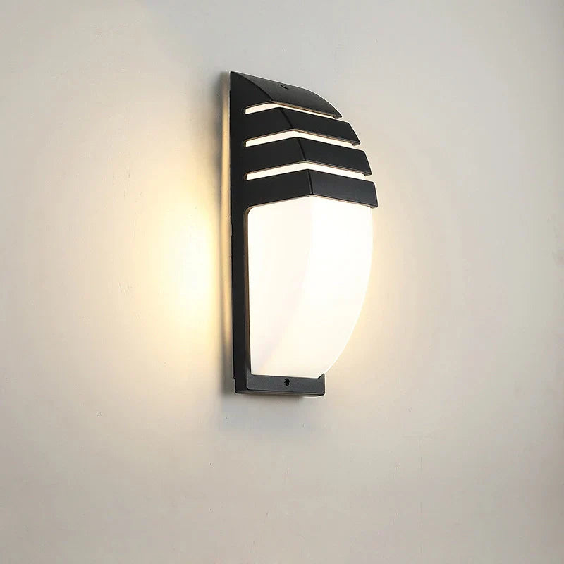 LumiSense | LED Außenwandleuchte mit Bewegungsmelder | 8W COB LED | IP65 Wetterfest | Aluminium | 22,5 × 8 × 7,5 cm