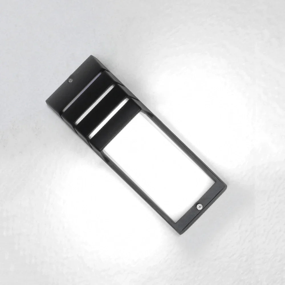 LumiSense | LED Außenwandleuchte mit Bewegungsmelder | 8W COB LED | IP65 Wetterfest | Aluminium | 22,5 × 8 × 7,5 cm