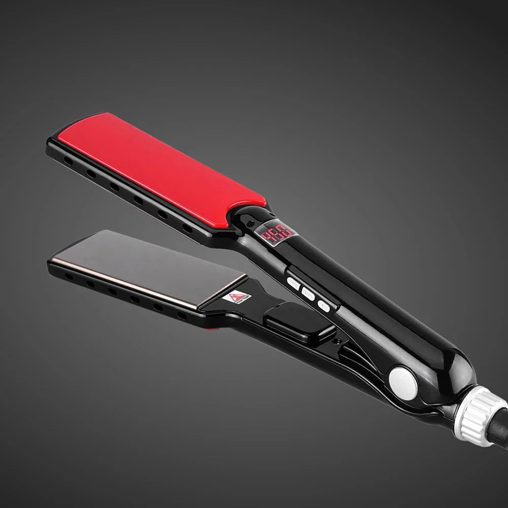Hair Straightener TITANEA PRO | Wide Nano-Titanium Plates | 50–249°C | LED Display & Dual Voltage | 25×4.3×3.5 cm