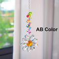 Crystal Suncatcher LumiMargarita | K9 Daisy Rainbow Catcher | Window & Garden Decoration | 32 cm | Gift Idea for Home