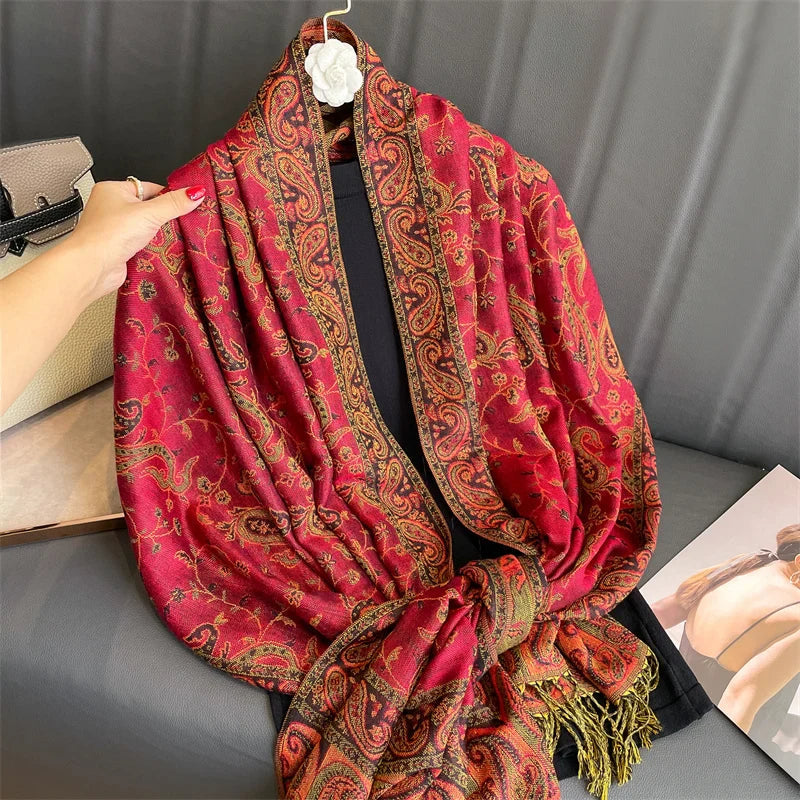 Élégancea | Women's Scarf | Cashmere Feel | 70 × 190 cm | Luxury Print & Warm