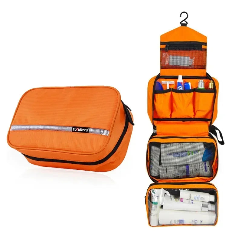Hanging Toiletry Bag NOMERA TravelHang | With Hook & Compartments | Waterproof & Foldable | For Women & Men