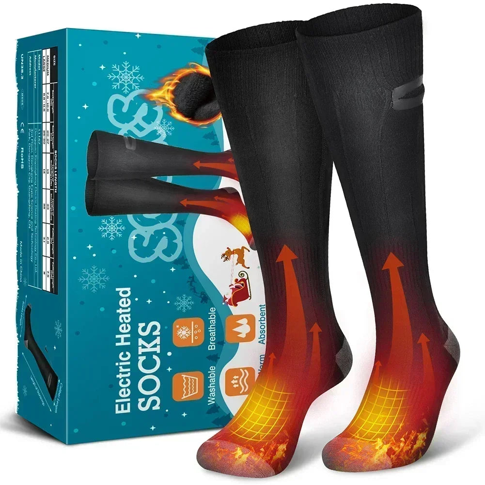 Heated Socks Thermavolt | 3 Heating Levels | With Power Bank | Winter Thermal Socks Unisex for Outdoor & Travel