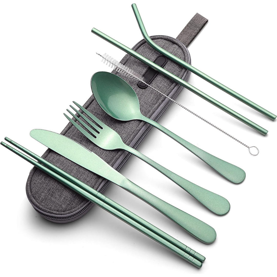 GoCutlery Cutlery Set | 4-Piece for On the Go | Stainless Steel & BPA-Free | With Carrying Case