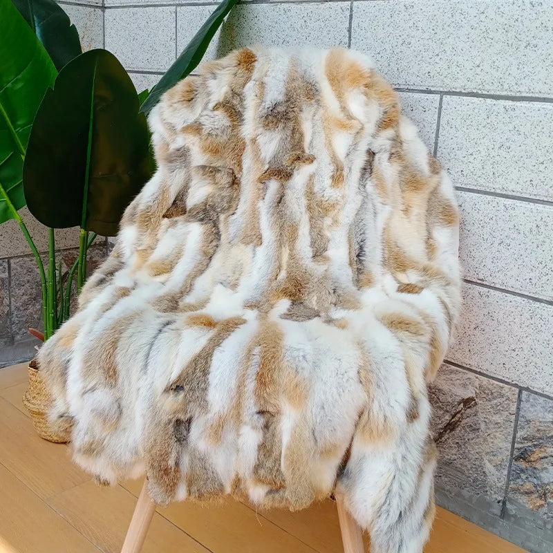 Imitation Rabbit Fur | Soft & Natural | 100x50 cm | Handmade