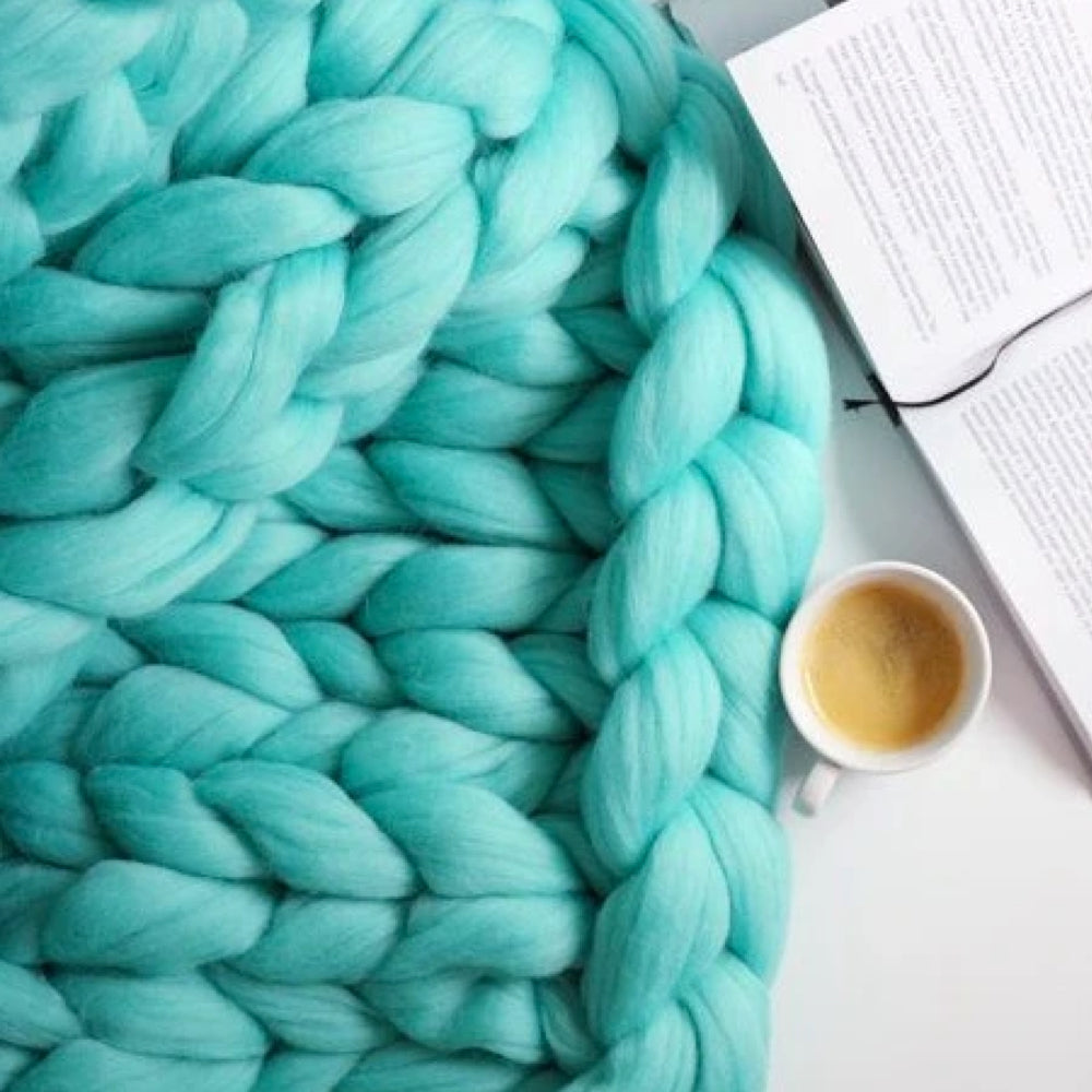 Chunky Knit Blanket | Extra Large & Warm | Home Accessory | Handmade Design