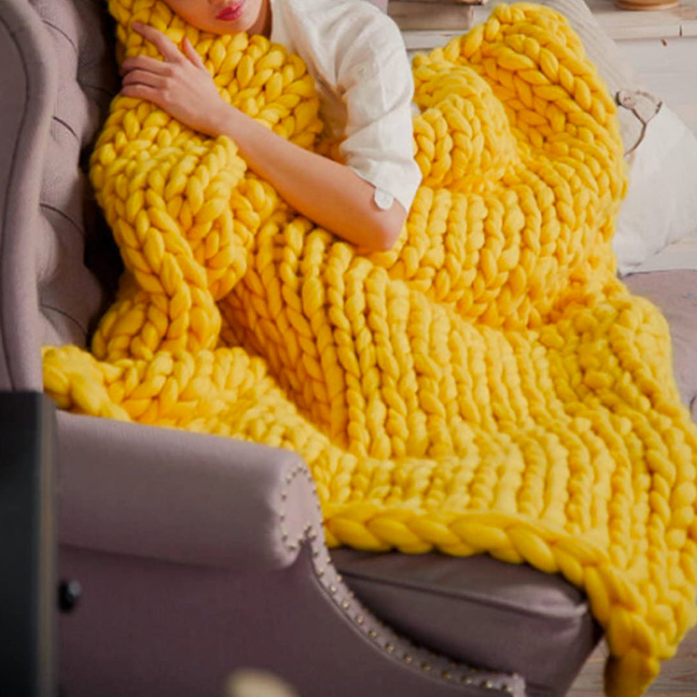 Chunky Knit Blanket | Extra Large & Warm | Home Accessory | Handmade Design