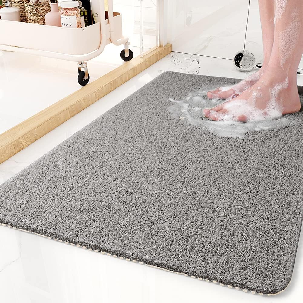 AquaGrip Shower Mat Non-Slip | Quick-Drying & Cut-to-Size | Hygienic Drainage Design