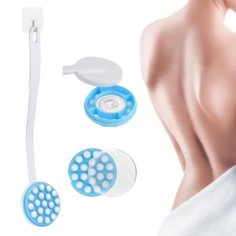 Bodyluna | Rückenbürste mit Langem Griff | Lotion- & Duschapplikator | Körpermassage & Peeling