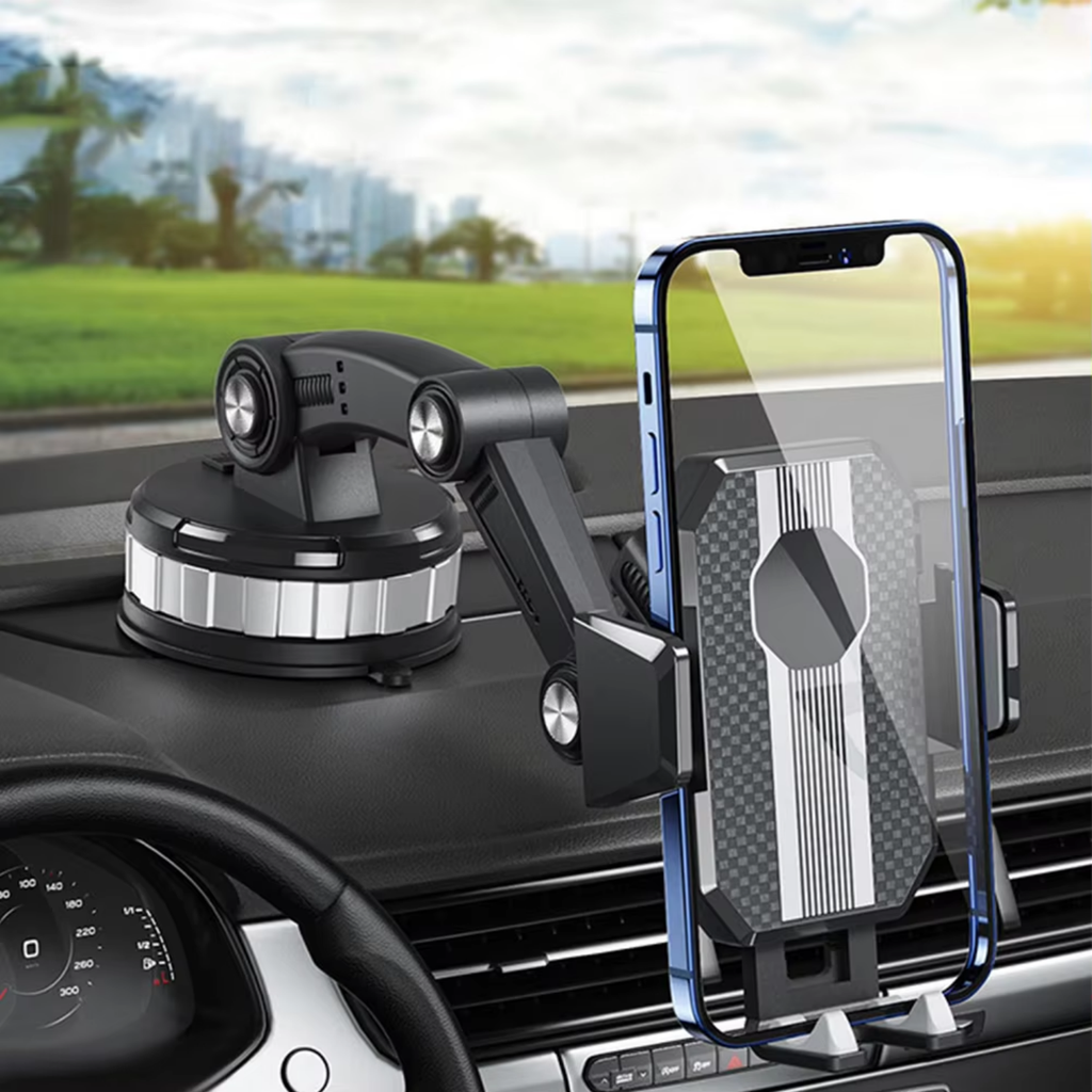 FlexMount Car Phone Holder | Strong Suction Cup | 360° Rotatable | One-Hand Operation