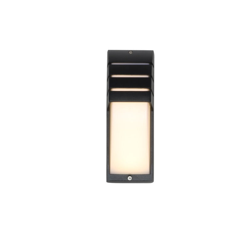 LumiSense | LED Außenwandleuchte mit Bewegungsmelder | 8W COB LED | IP65 Wetterfest | Aluminium | 22,5 × 8 × 7,5 cm