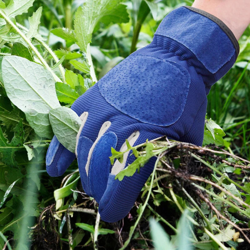Thornova | Gartenhandschuhe | Dornenschutz aus Rindsleder | Verstärkte Handfläche | Robust & Atmungsaktiv