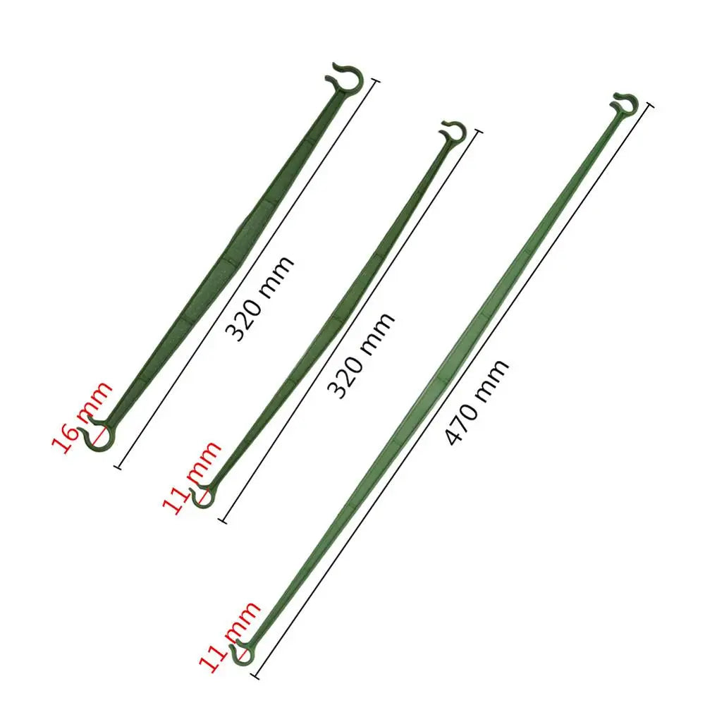 GrowLink Pflanzenstützen Verbinder 10er-Set | 8/11/16 mm | Gewächshaus & Garten DIY | Rankhilfe Kunststoff