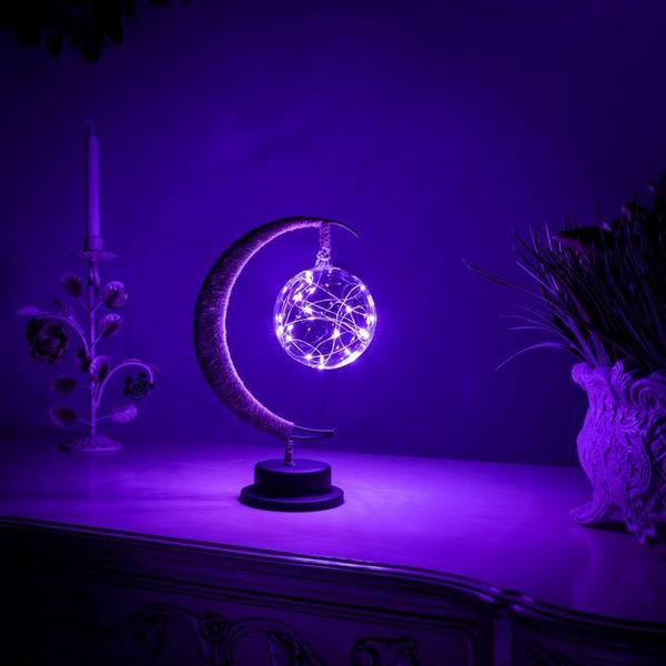 Celunara Moonlight Lamp Crescent Moon Design | LED in 3 Colors | 26.5×17×10 cm | Wireless Battery Operated