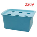 HydroBloom Hydroponik System 6er Set | DWC Anzuchtbox | 220V Luftpumpe EU-Stecker