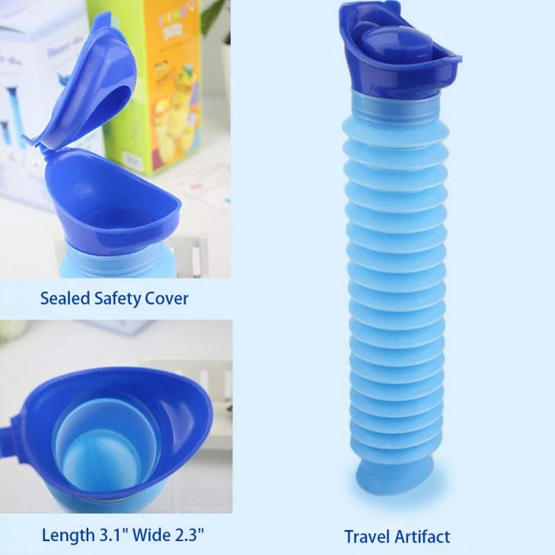 TravelRelief | Faltbares Reise-Urinal 750 ml | Tragbare Notfall-Toilette für Reisen, Camping und Outdoor-Aktivitäten